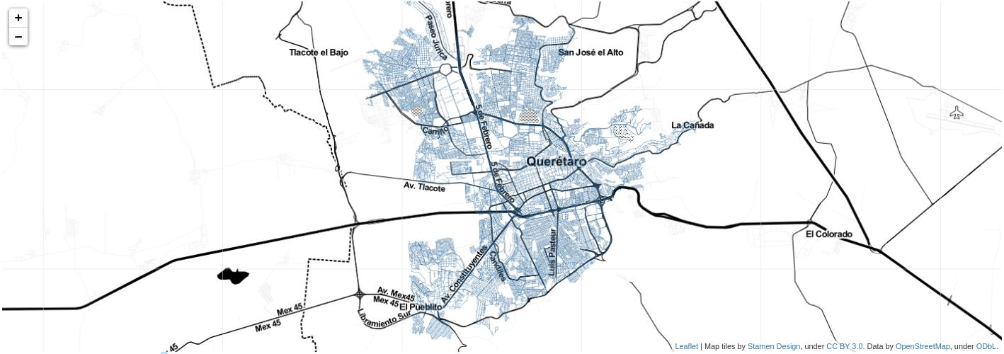 Web-based visualization of road networks in Python