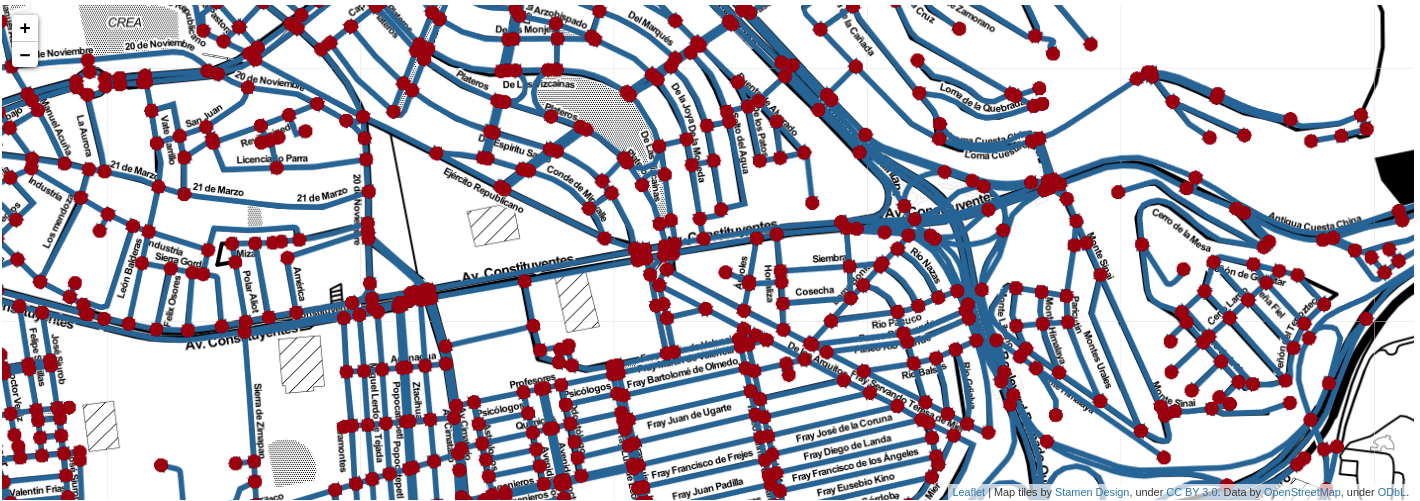 Accelerated rendering of large-scale road networks